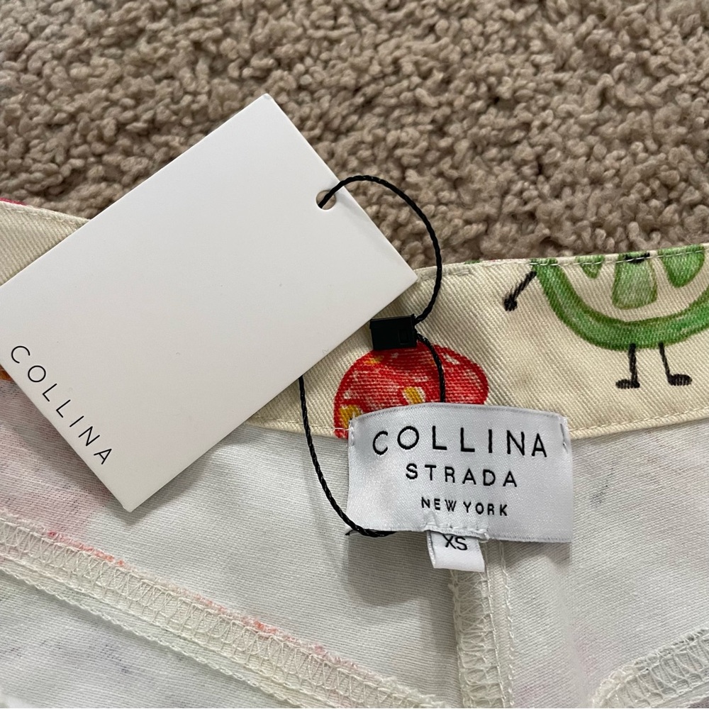 Collina Strada Chason Pant in Chef’s Kiss Vegetable Print Size XS NWT - Picture 5 of 15
